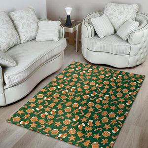 Gingerbread Cookies Pattern Print Area Rug