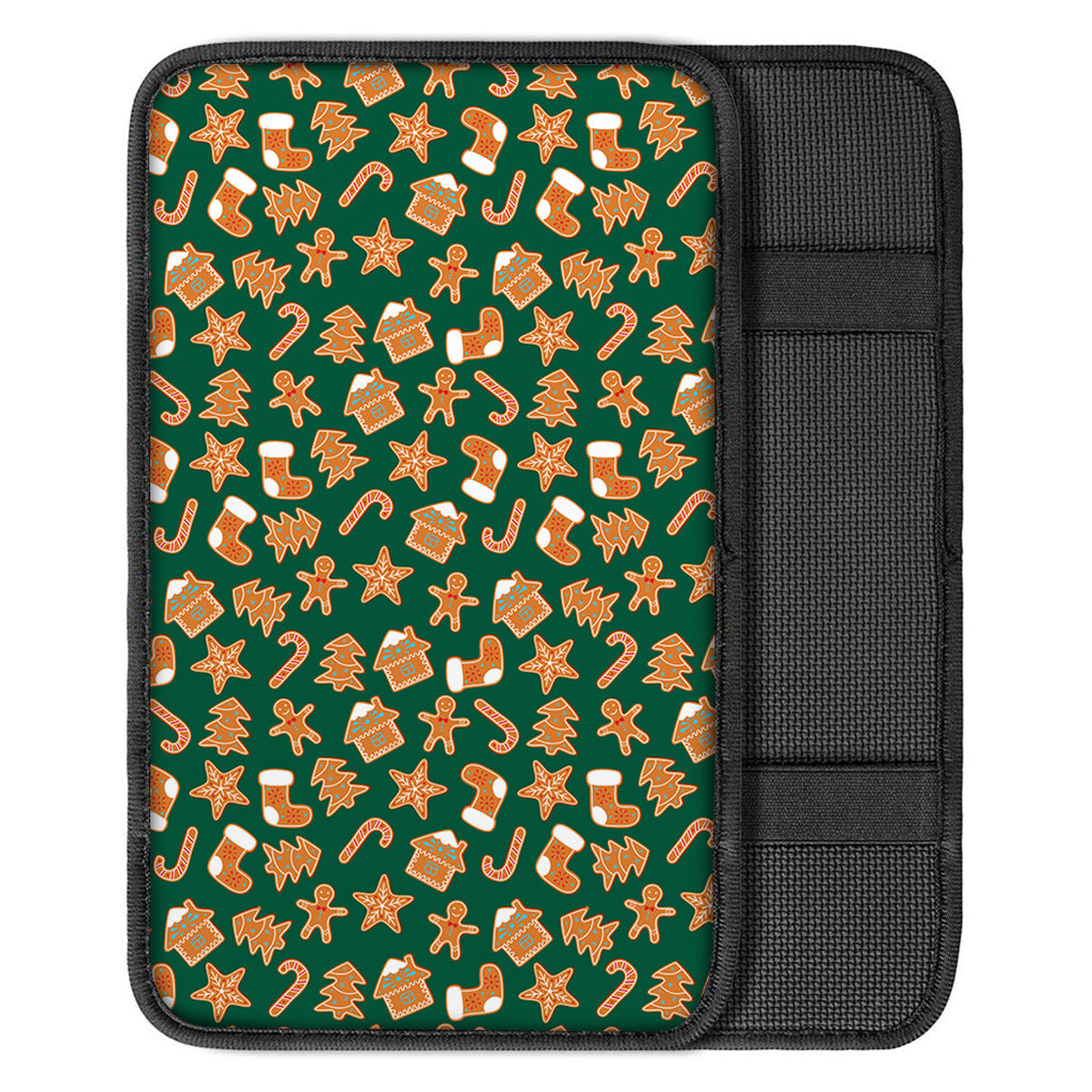 Gingerbread Cookies Pattern Print Car Center Console Cover