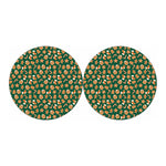 Gingerbread Cookies Pattern Print Car Coasters