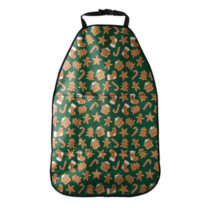 Gingerbread Cookies Pattern Print Car Seat Organizers