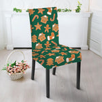 Gingerbread Cookies Pattern Print Dining Chair Slipcover