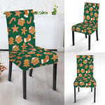 Gingerbread Cookies Pattern Print Dining Chair Slipcover