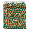Gingerbread Cookies Pattern Print Duvet Cover Bedding Set