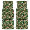 Gingerbread Cookies Pattern Print Front and Back Car Floor Mats