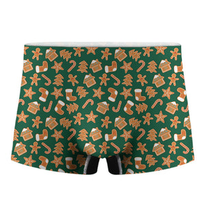 Gingerbread Cookies Pattern Print Men's Boxer Briefs