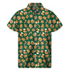 Gingerbread Cookies Pattern Print Men's Short Sleeve Shirt