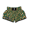 Gingerbread Cookies Pattern Print Muay Thai Boxing Shorts