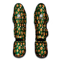 Gingerbread Cookies Pattern Print Muay Thai Shin Guards