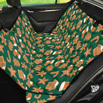 Gingerbread Cookies Pattern Print Pet Car Back Seat Cover