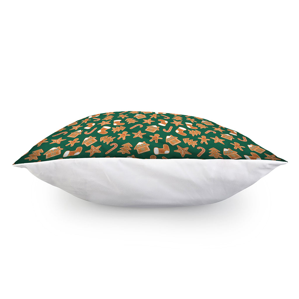 Gingerbread Cookies Pattern Print Pillow Cover