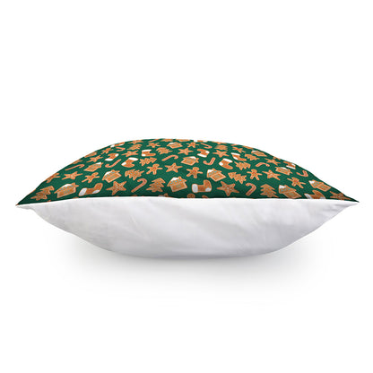 Gingerbread Cookies Pattern Print Pillow Cover