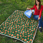Gingerbread Cookies Pattern Print Quilt