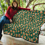 Gingerbread Cookies Pattern Print Quilt