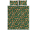 Gingerbread Cookies Pattern Print Quilt Bed Set