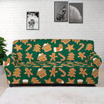 Gingerbread Cookies Pattern Print Sofa Cover