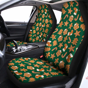 Gingerbread Cookies Pattern Print Universal Fit Car Seat Covers