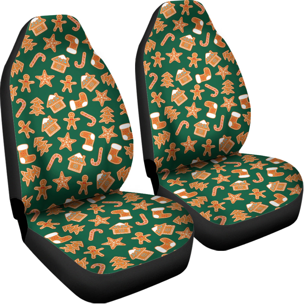 Gingerbread Cookies Pattern Print Universal Fit Car Seat Covers