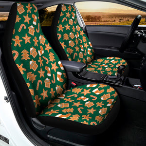 Gingerbread Cookies Pattern Print Universal Fit Car Seat Covers