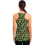 Gingerbread Cookies Pattern Print Women's Racerback Tank Top