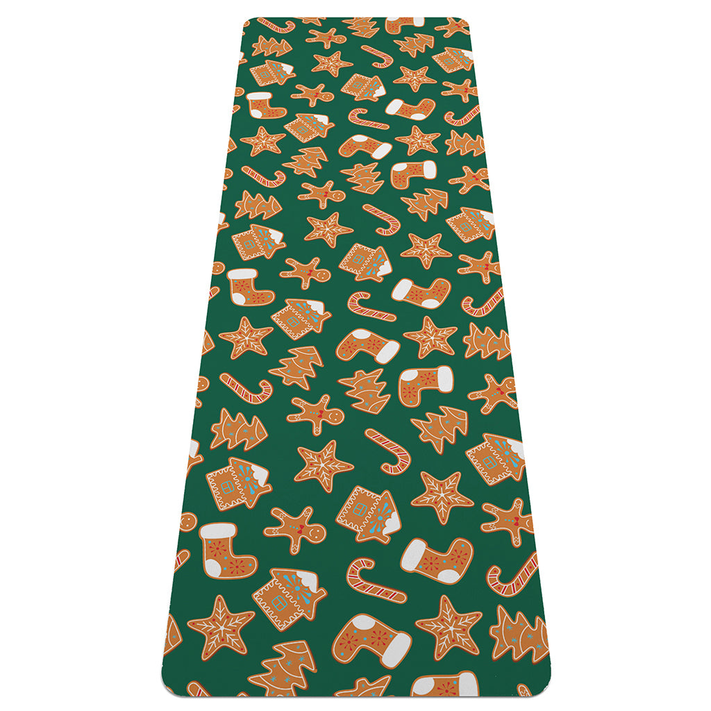 Cute Gingerbread Man Pattern Print Yoga Mat – GearFrost
