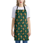 Gingerbread Man Cookies Pattern Print Apron