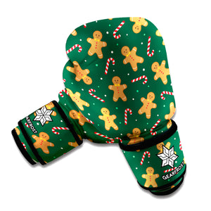 Gingerbread Man Cookies Pattern Print Boxing Gloves