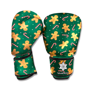 Gingerbread Man Cookies Pattern Print Boxing Gloves