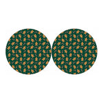 Gingerbread Man Cookies Pattern Print Car Coasters