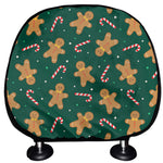 Gingerbread Man Cookies Pattern Print Car Headrest Covers