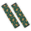 Gingerbread Man Cookies Pattern Print Car Seat Belt Covers