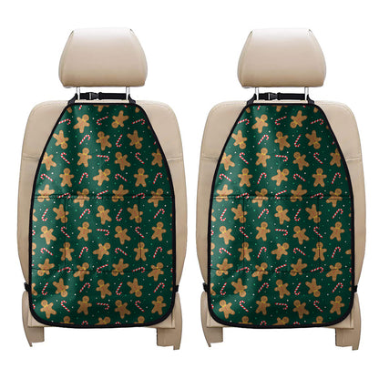 Gingerbread Man Cookies Pattern Print Car Seat Organizers