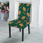 Gingerbread Man Cookies Pattern Print Dining Chair Slipcover
