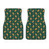 Gingerbread Man Cookies Pattern Print Front Car Floor Mats