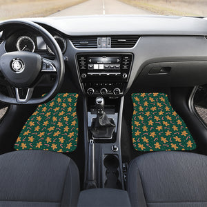 Gingerbread Man Cookies Pattern Print Front Car Floor Mats