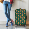 Gingerbread Man Cookies Pattern Print Luggage Cover