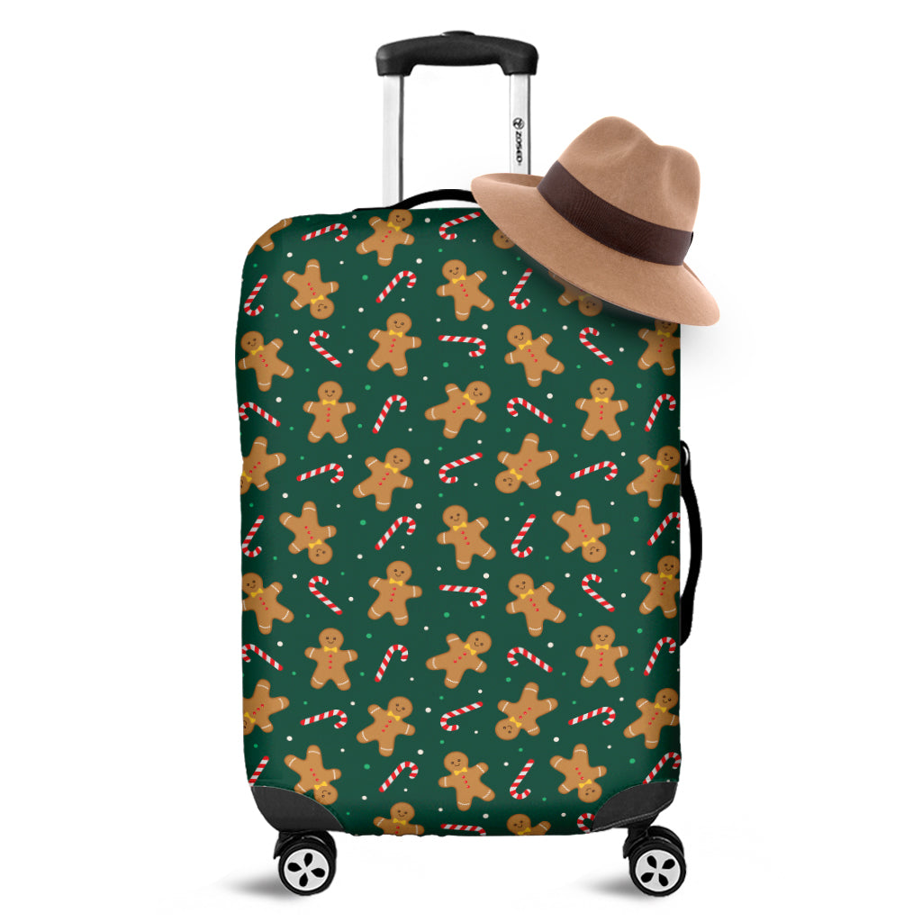 Gingerbread Man Cookies Pattern Print Luggage Cover