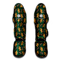 Gingerbread Man Cookies Pattern Print Muay Thai Shin Guards