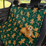 Gingerbread Man Cookies Pattern Print Pet Car Back Seat Cover