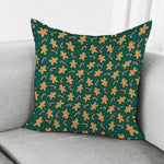 Gingerbread Man Cookies Pattern Print Pillow Cover