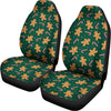 Gingerbread Man Cookies Pattern Print Universal Fit Car Seat Covers