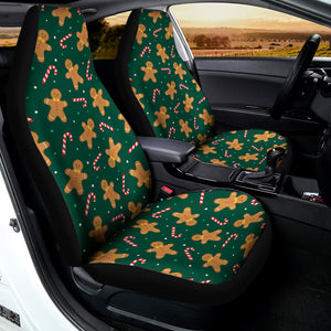 Gingerbread Man Cookies Pattern Print Universal Fit Car Seat Covers