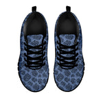 Giraffe Denim Jeans Pattern Print Black Sneakers