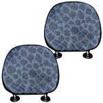 Giraffe Denim Jeans Pattern Print Car Headrest Covers