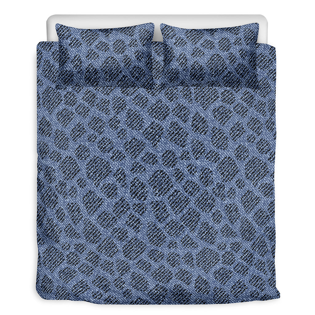 Giraffe Denim Jeans Pattern Print Duvet Cover Bedding Set