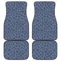 Giraffe Denim Jeans Pattern Print Front and Back Car Floor Mats