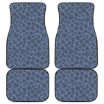 Giraffe Denim Jeans Pattern Print Front and Back Car Floor Mats