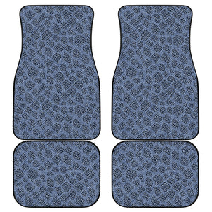 Giraffe Denim Jeans Pattern Print Front and Back Car Floor Mats