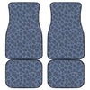 Giraffe Denim Jeans Pattern Print Front and Back Car Floor Mats