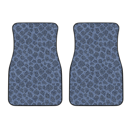 Giraffe Denim Jeans Pattern Print Front Car Floor Mats