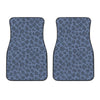 Giraffe Denim Jeans Pattern Print Front Car Floor Mats